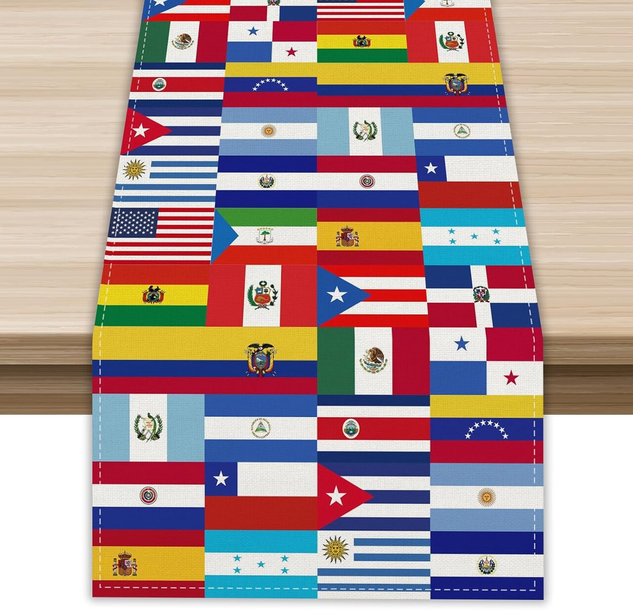 Spanish Latin American Flags Mexican Latino Heritage(Multi Color)